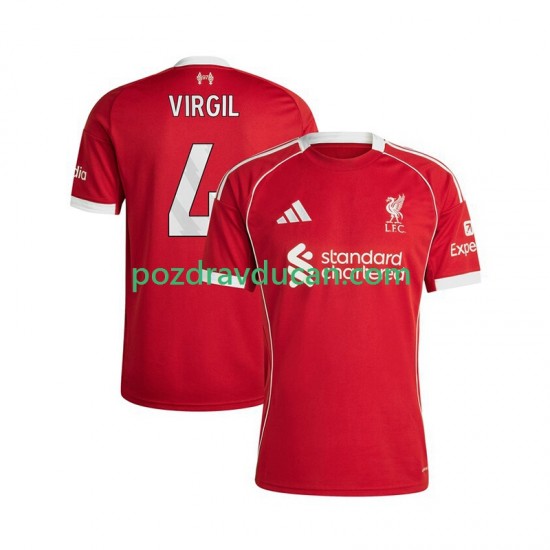 Nogometni Dresovi Liverpool Virgil van Dijk 4 Muški Domaći dres 2025-2026 Kratkih Rukava