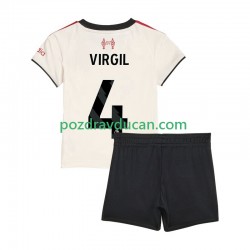 Nogometni Dresovi Liverpool Virgil van Dijk 4 Dječji Gostujući dres 2025-2026 Kratkih Rukava