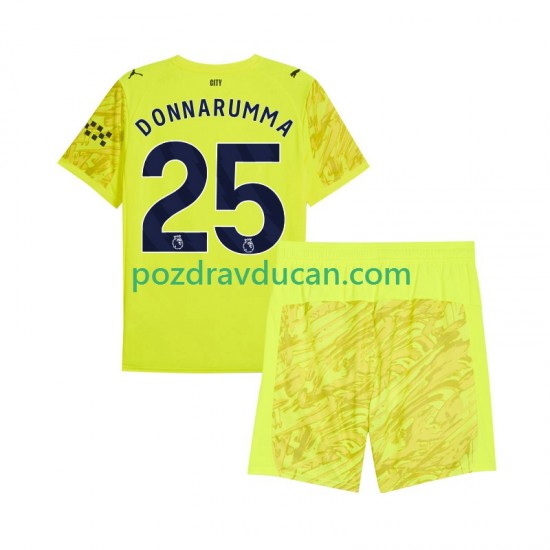 Nogometni Dresovi Manchester City Gianluigi Donnarumma 25 Vratar Dječji Treći dres 2025-2026 Kratkih Rukava