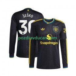 Nogometni Dresovi Manchester United Benjamin Sesko 30 Muški Treći dres 2025-2026 Dugi Rukav