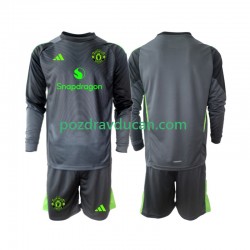 Nogometni Dresovi Manchester United Vratar Dječji Gostujući dres 2025-2026 Dugi Rukav