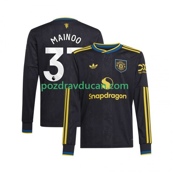 Nogometni Dresovi Manchester United Kobbie Mainoo 37 Muški Treći dres 2025-2026 Dugi Rukav