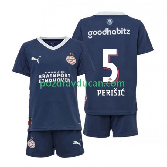 Nogometni Dresovi PSV Eindhoven Ivan Perisic 5 Dječji Gostujući dres 2025-2026 Kratkih Rukava