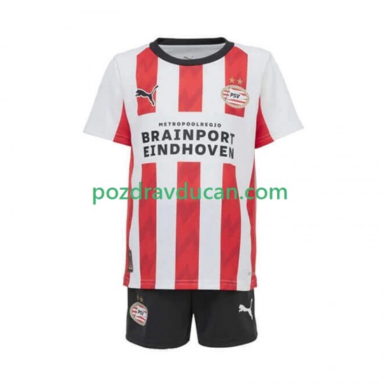 Nogometni Dresovi PSV Eindhoven Dječji Domaći dres 2025-2026 Kratkih Rukava
