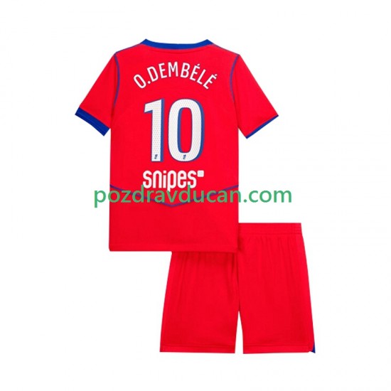 Nogometni Dresovi Paris Saint-Germain Ousmane Dembele 10 Dječji Treći dres 2025-2026 Kratkih Rukava