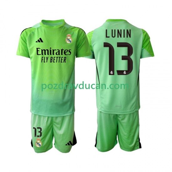 Nogometni Dresovi Real Madrid Andriy Lunin 13 Vratar Dječji Gostujući dres 2025-2026 Kratkih Rukava