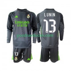 Nogometni Dresovi Real Madrid Andriy Lunin 13 Vratar Dječji Treći dres 2025-2026 Dugi Rukav
