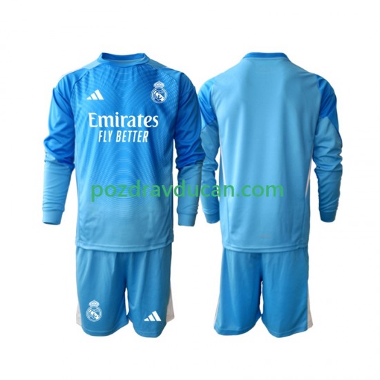 Nogometni Dresovi Real Madrid Vratar Dječji Domaći dres 2025-2026 Dugi Rukav
