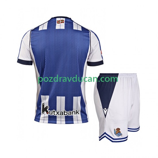 Nogometni Dresovi Real Sociedad Dječji Domaći dres 2025-2026 Kratkih Rukava