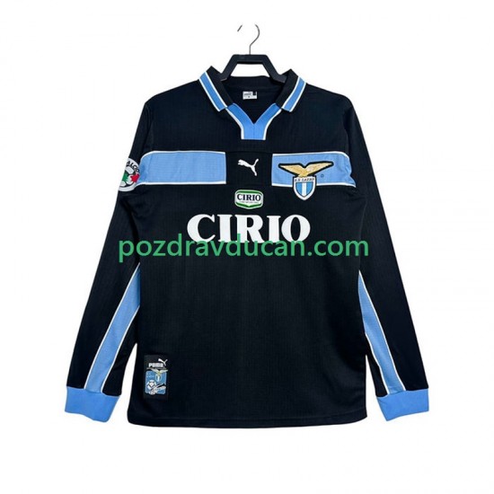 Nogometni Dresovi SS Lazio Retro Muški Gostujući dres 1998 1999 Dugi Rukav