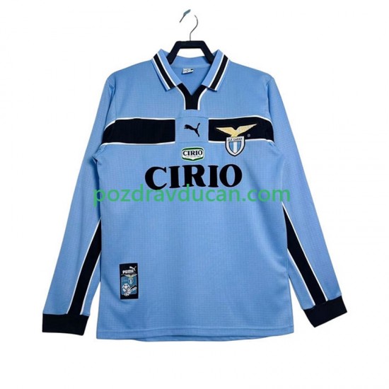 Nogometni Dresovi SS Lazio Retro Muški Domaći dres 1998 1999 Dugi Rukav