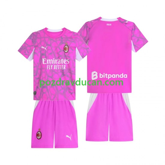 Nogometni Dresovi AC Milan Vratar Dječji Gostujući dres 2026-2027 Kratkih Rukava