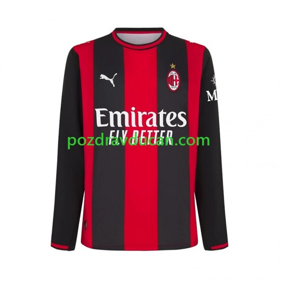 Nogometni Dresovi AC Milan Muški Domaći dres 2026-2027 Dugi Rukav