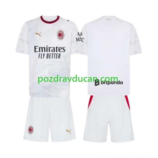 Nogometni Dresovi AC Milan Dječji Gostujući dres 2026-2027 Kratkih Rukava