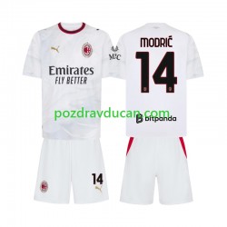 Nogometni Dresovi AC Milan Modrić Luka 14 Dječji Gostujući dres 2026-2027 Kratkih Rukava