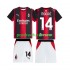 Nogometni Dresovi AC Milan Modrić Luka 14 Dječji Domaći dres 2026-2027 Kratkih Rukava