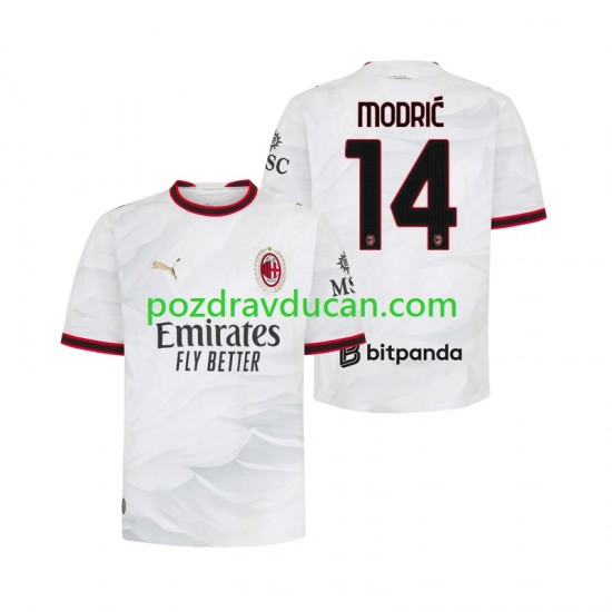 Nogometni Dresovi AC Milan Modrić Luka 14 Muški Gostujući dres 2026-2027 Kratkih Rukava