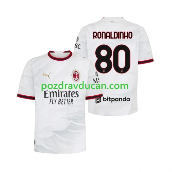 Nogometni Dresovi AC Milan Ronaldinho 80 Muški Gostujući dres 2026-2027 Kratkih Rukava