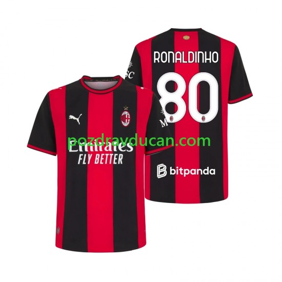 Nogometni Dresovi AC Milan Ronaldinho 80 Muški Domaći dres 2026-2027 Kratkih Rukava