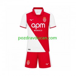 Nogometni Dresovi AS Monaco Dječji Domaći dres 2026-2027 Kratkih Rukava