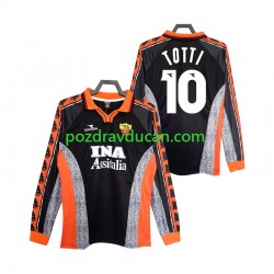 Nogometni Dresovi Roma Totti 10 Retro Muški Treći dres 1998 1999 Dugi Rukav