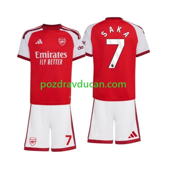 Nogometni Dresovi Arsenal Bukayo Saka 7 Dječji Domaći dres 2026-2027 Kratkih Rukava