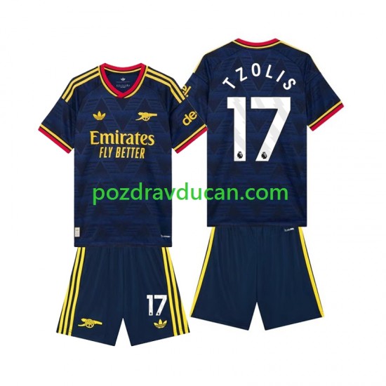Nogometni Dresovi Arsenal Christos Tzolis 17 Dječji Gostujući dres 2026-2027 Kratkih Rukava