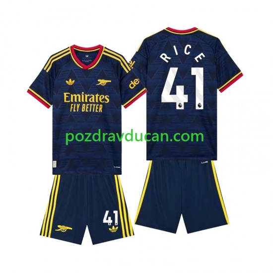 Nogometni Dresovi Arsenal Declan Rice 41 Dječji Gostujući dres 2026-2027 Kratkih Rukava
