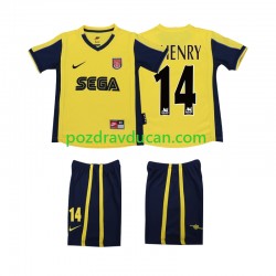 Nogometni Dresovi Arsenal Thierry Henry 14 2000 2001 Retro Dječji Gostujući dres Kratkih Rukava