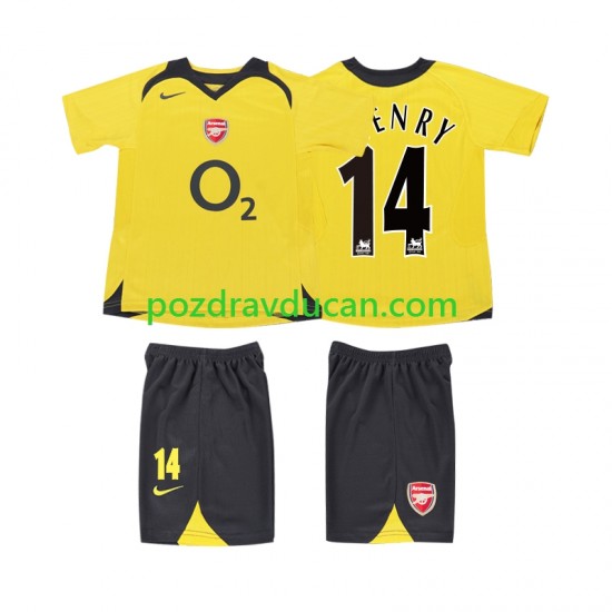 Nogometni Dresovi Arsenal Thierry Henry 14 2005 Retro Dječji Gostujući dres 2006 Kratkih Rukava