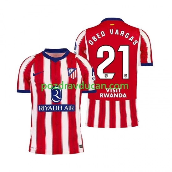 Nogometni Dresovi Atlético Madrid Obed Vargas 21 Muški Domaći dres 2026-2027 Kratkih Rukava