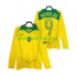 Nogometni Dresovi Brazil RONALDO 9 Retro Muški Domaći dres 2004 Dugi Rukav