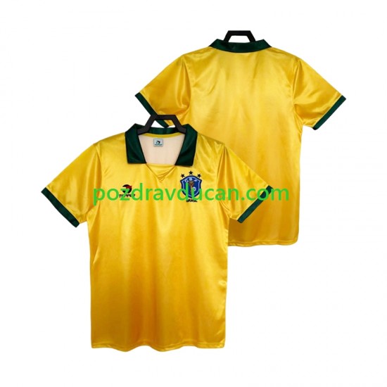 Nogometni Dresovi Brazil 1988 Retro Muški Domaći dres Kratkih Rukava