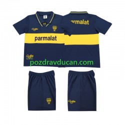 Nogometni Dresovi CA Boca Juniors 1993 1995 Retro Dječji Domaći dres Kratkih Rukava