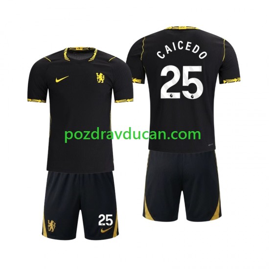 Nogometni Dresovi Chelsea Moises Caicedo 25 Dječji Gostujući dres 2026-2027 Kratkih Rukava
