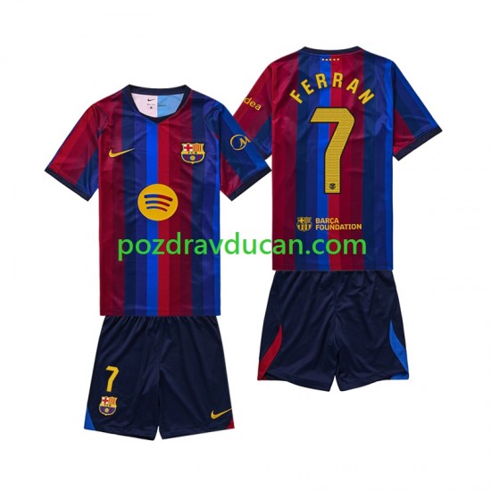 Nogometni Dresovi FC Barcelona Ferran Torres 7 Dječji Domaći dres 2026-2027 Kratkih Rukava