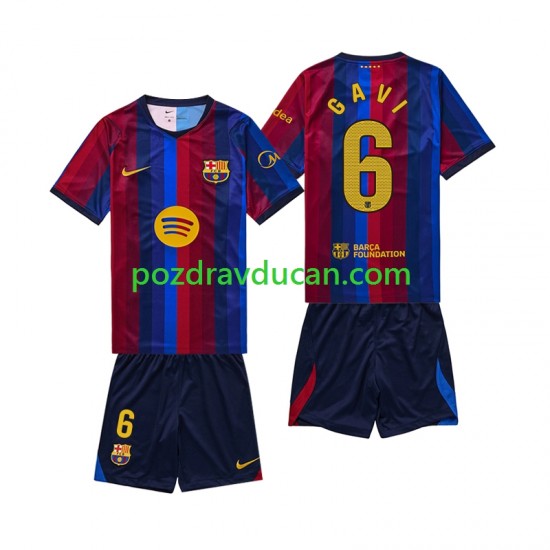 Nogometni Dresovi FC Barcelona Gavi 6 Dječji Domaći dres 2026-2027 Kratkih Rukava