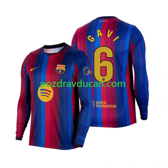 Nogometni Dresovi FC Barcelona Gavi 6 Muški Domaći dres 2026-2027 Dugi Rukav