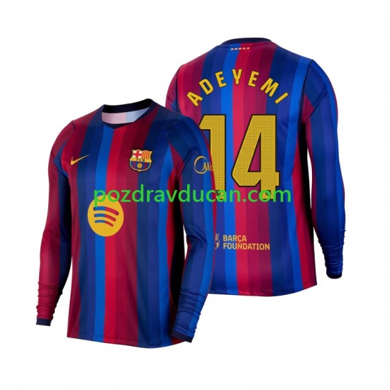 Nogometni Dresovi FC Barcelona Karim Adeyemi 14 Muški Domaći dres 2026-2027 Dugi Rukav