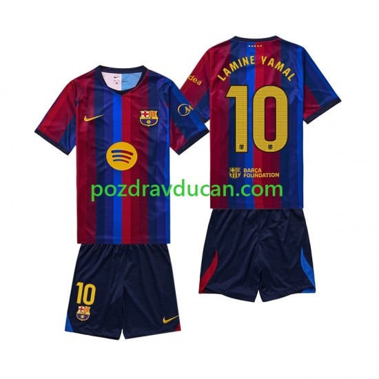 Nogometni Dresovi FC Barcelona Lamine Yamal 10 Dječji Domaći dres 2026-2027 Kratkih Rukava