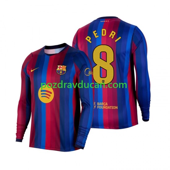 Nogometni Dresovi FC Barcelona Pedri 8 Muški Domaći dres 2026-2027 Dugi Rukav
