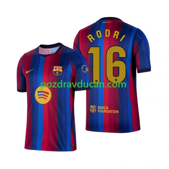 Nogometni Dresovi FC Barcelona Rodri 16 Muški Domaći dres 2026-2027 Kratkih Rukava