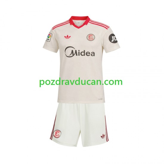 Nogometni Dresovi Sevilla FC Retro Dječji Domaći dres 2025-2026 Kratkih Rukava