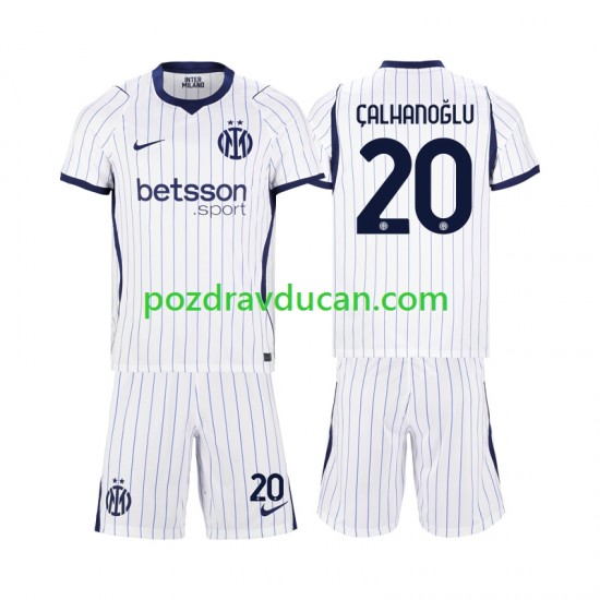 Nogometni Dresovi Inter Milan Hakan Calhanoglu 20 Dječji Gostujući dres 2026-2027 Kratkih Rukava