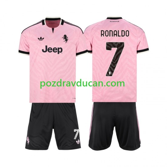 Nogometni Dresovi Juventus Cristiano Ronaldo 7 Dječji Gostujući dres 2026-2027 Kratkih Rukava