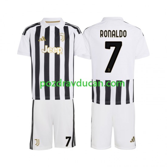 Nogometni Dresovi Juventus Cristiano Ronaldo 7 Dječji Domaći dres 2026-2027 Kratkih Rukava