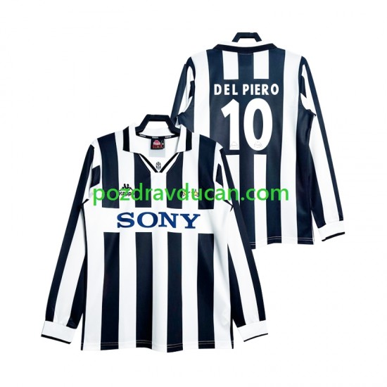 Nogometni Dresovi Juventus DEL PIERO 10 1997 Retro Muški Domaći dres Dugi Rukav
