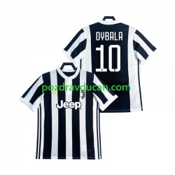 Nogometni Dresovi Juventus DYBALA 21 2017 2018 Retro Muški Domaći dres Kratkih Rukava