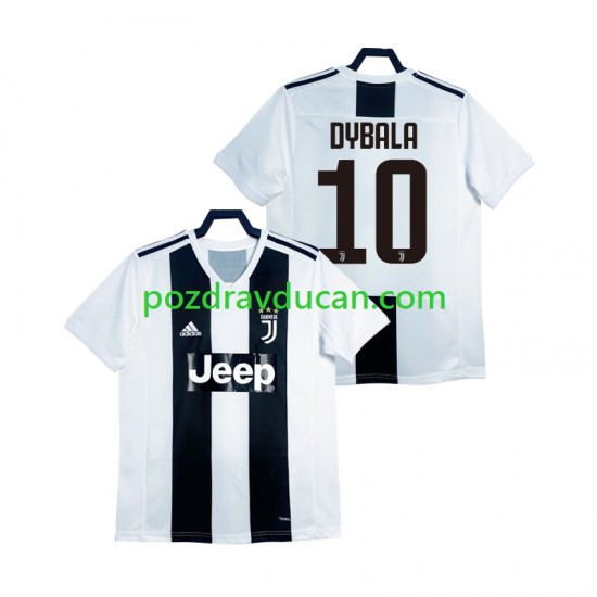 Nogometni Dresovi Juventus DYBALA 21 2018 2019 Retro Muški Domaći dres Kratkih Rukava