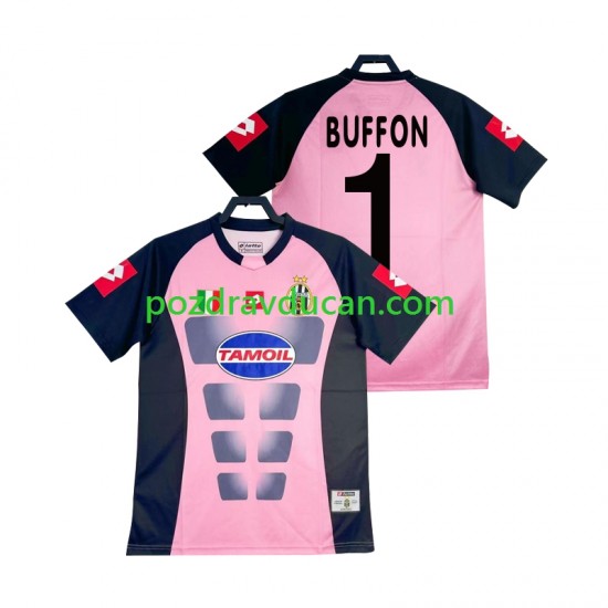 Nogometni Dresovi Juventus Buffon 1 Vratar Retro Muški Gostujući dres 2002-2003 Kratkih Rukava